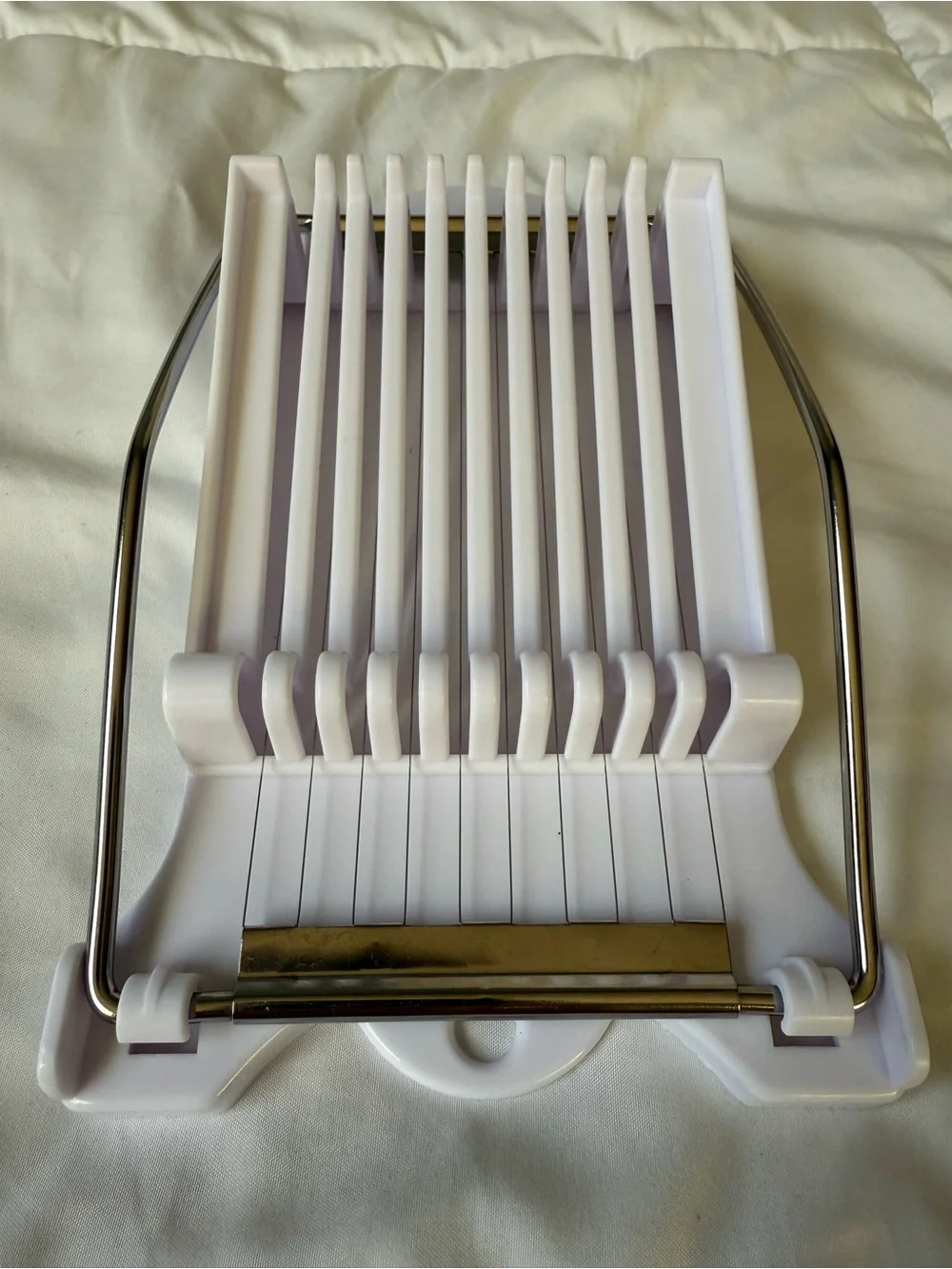 White Egg Slicer and Divider - Home Party Supplies